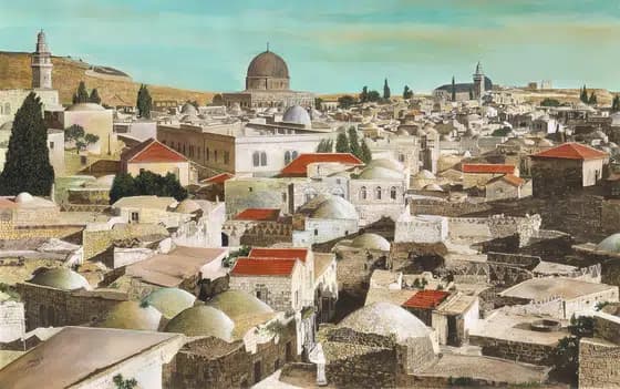 Крыши домов древнего святого города Иерусалима — Сулейман Мансур